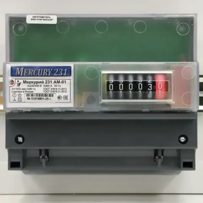 Счетчик Меркурий 231 AM-01 5-60A трехфазный однотарифный 2025г Инкотекс