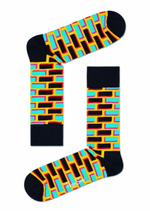 Носки унисекс Brick Sock с цветными кирпичиками (Размер: 29) (Цвет: темно-синий)