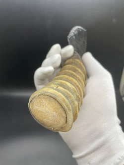 Обсидиановый нож с рукоятью из рога Барана 23 см