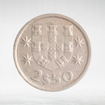 Portugal, 2.50 Escudos, 1976, VF