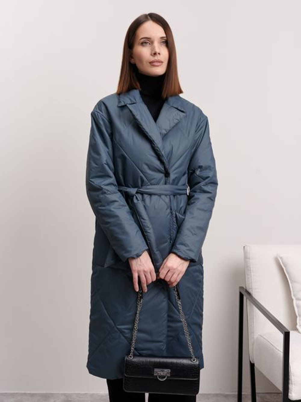 Тренчкот женский "Твенти" темно-серый