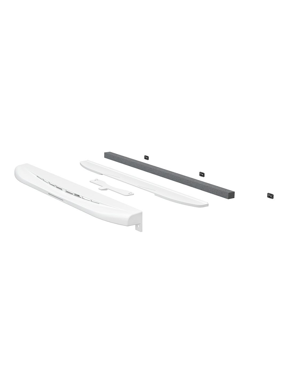 Клапан приточный WV оконный регулируемый фильтр G3 L0,35м пластик White ERA