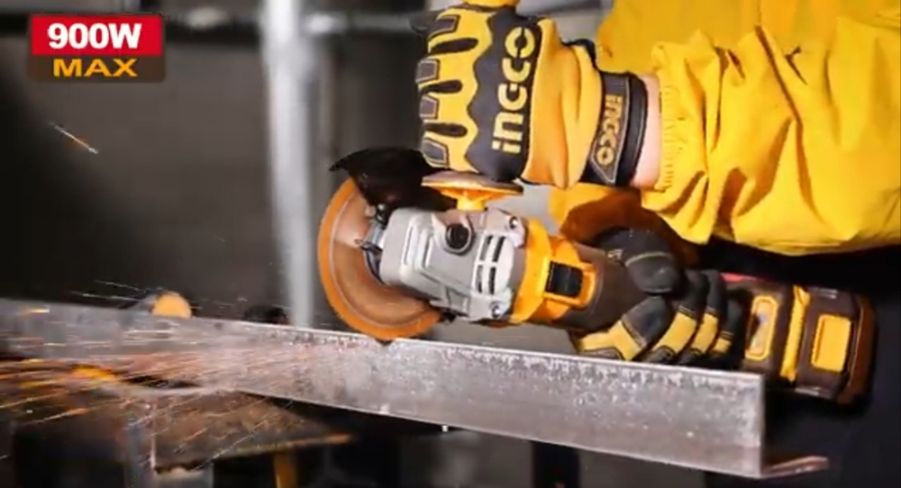 Аккумуляторная угловая шлифовальная машина (УШМ) INGCO CAGLI261521 INDUSTRIAL 20 В 115 мм 1х4 Ач