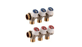 Коллектор для водоснабжения Usystems SH 3/4* НР/ВР - 1/2* НР, ц/ц 38 мм (4 отвода)