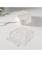 Светильник 3D ночник RISALUX «Нельзя сдаваться», LED RGB, от