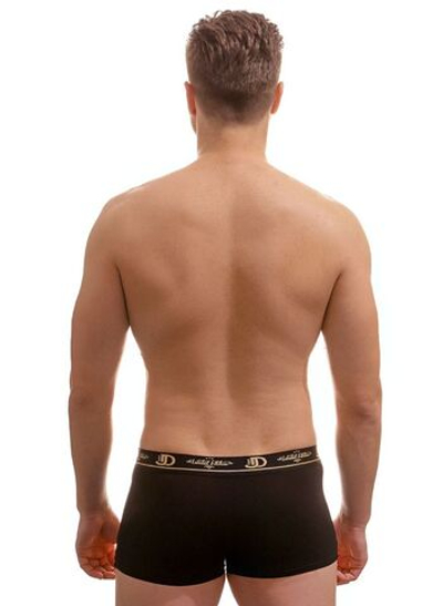 Мужские трусы-боксеры с эмблемой (Размер: L) (Цвет: черный)