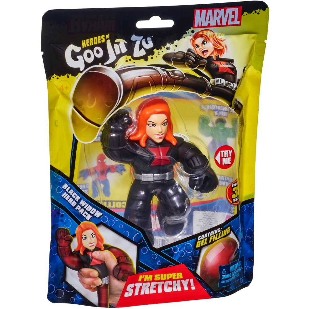 Goo Jit Zu Marvel - Растягивающаяся фигурка Черная Вдова Hero Pack GOJ41440