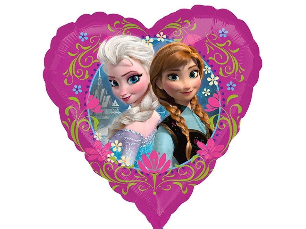 A 18 Сердце Холодное сердце / Frozen Heart S60 / 1 шт /, Фольгированный шар Б30