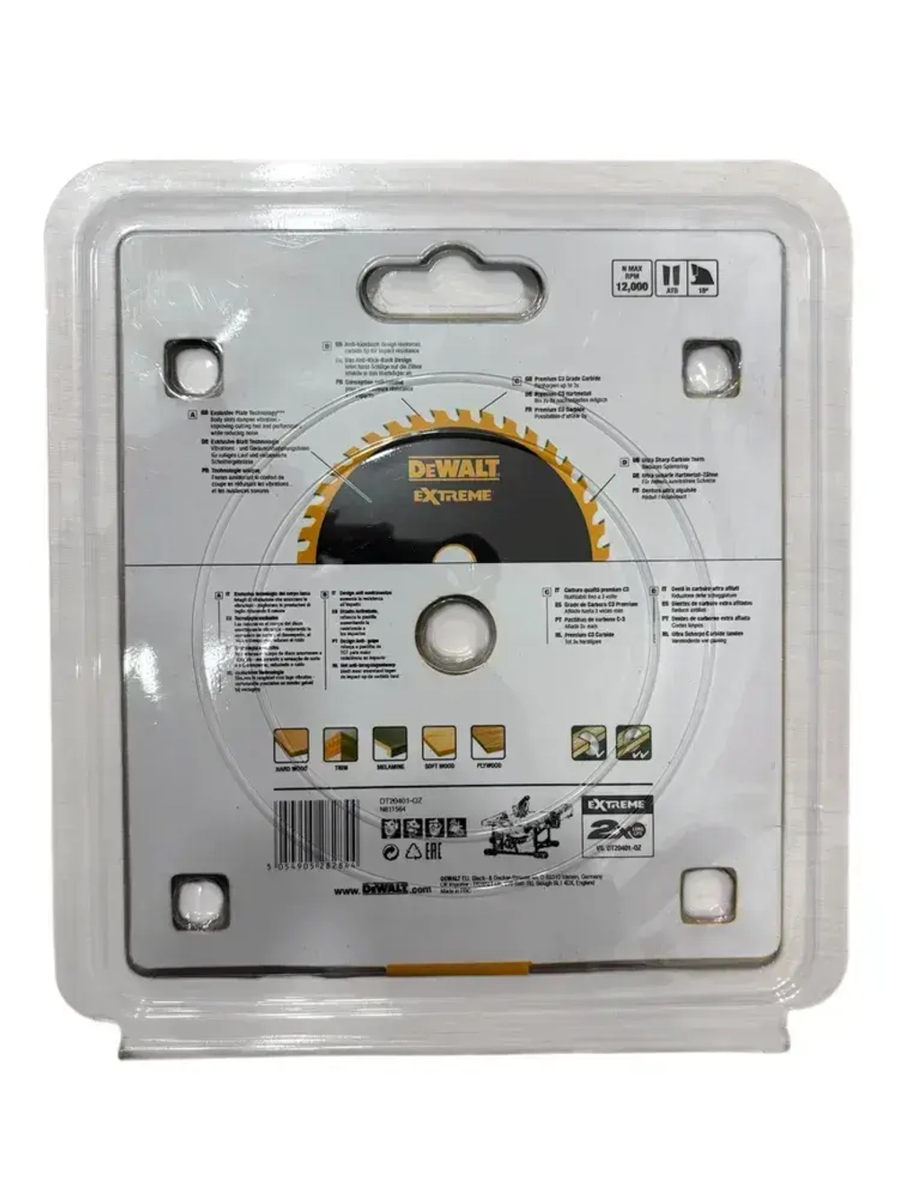 Диск по дереву 125x22.23; 48 зуб./Dewalt ,Диск пильный 125мм