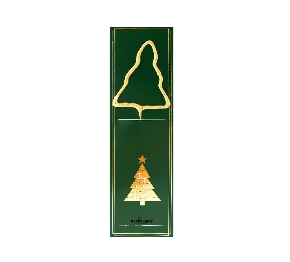 Wondercandle - Бенгальские огни &quot;Радость миру&quot;, золотая елка / артикул   14191  / GTIN 4260017389307