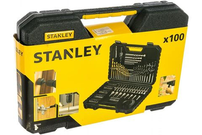 STANLEY, STA7205, НАБОР СВЕРЕЛ, КОРОНОК И БИТ 100ШТ, шт