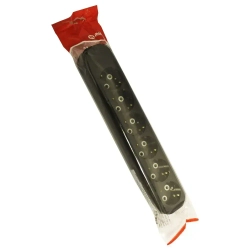 Розетка (колодка для удлинителя) 6 гнезд с заземлением, черная Makel электрическая, переносная, разборная,.