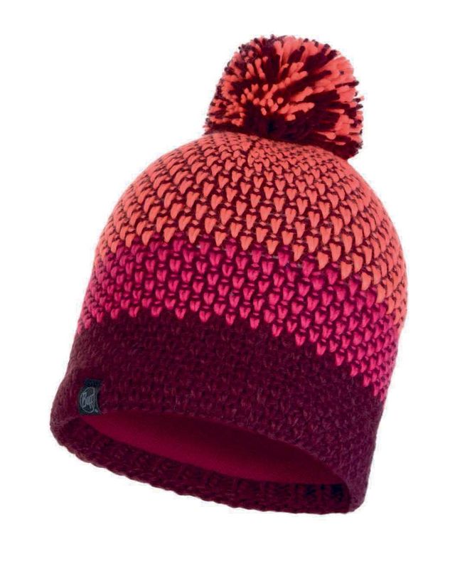 Шапка вязаная с флисом Buff Hat Knitted Polar Tilda Bright Pink Фото 1