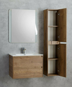 Шкаф пенал BelBagno Kraft 33 R KRAFT-1600-2A-SC-RT-R подвесной Rovere Tabacco