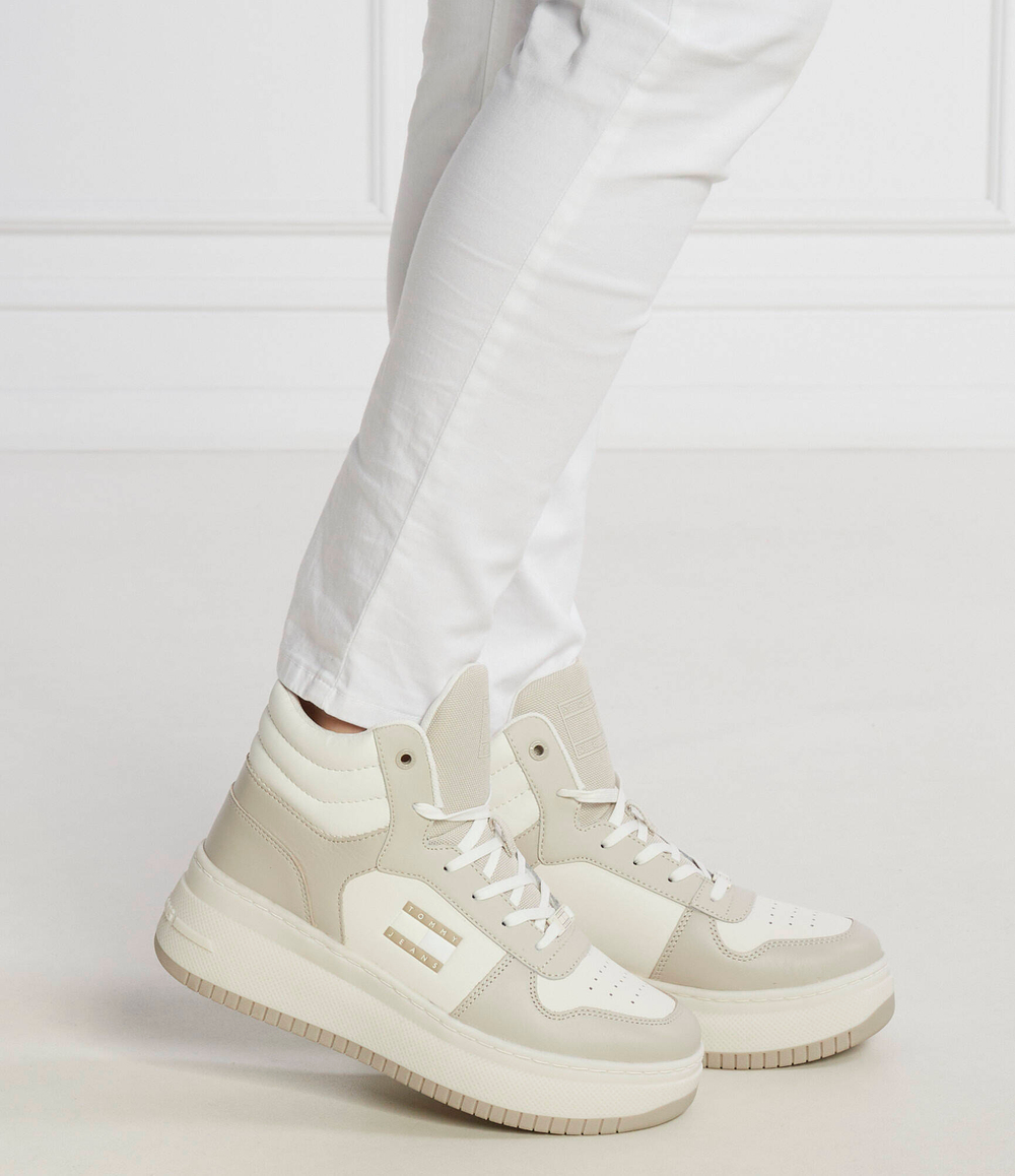 Кожаные кроссовки Tommy Jeans - серый(EN0EN02422)