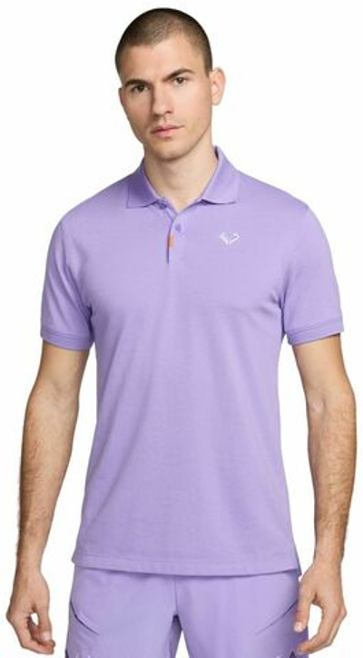 Мужское теннисное поло Nike Rafa Slim Polo - space purple/white