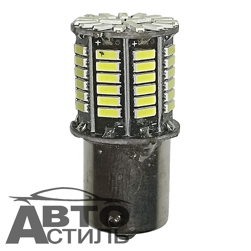 Светодиод 12V T25  144SMD WHITE LENS 7.5W 1но конт 18+126смд GS0005