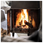 Свеча ароматическая IKEA ENSTAKA (ЭНСТАКА), Костер, Серый, 20 часов