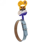 Ошейник искусственная кожа «Друг» 2*48см цвет голубой Ультрамарин