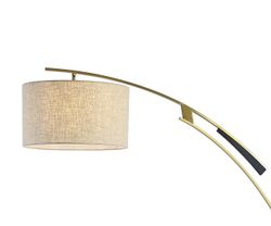 Kink Light 07054-F,19-20 Торшер Нестор черный/бронза