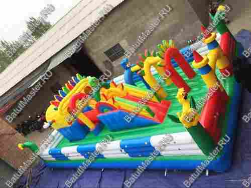 Коммерческий надувной батут "Радужный город" 10*6*3 м