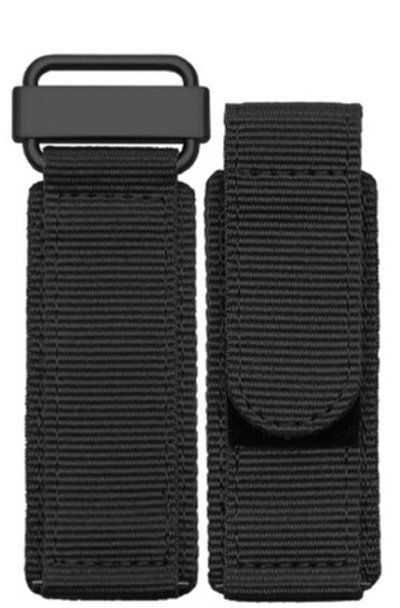 Ремешок нейлоновый Junsi на липучке Black-B