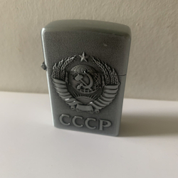 подарочная зажигалка газовая Герб СССР, бронзовый