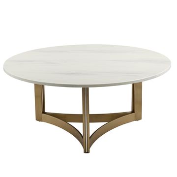 Журнальный столик Кассия 90*90 см светлая керамика