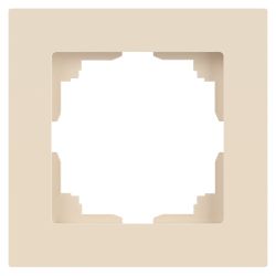 Рамка для розеток и выключателей Intro Accent 6-501-02 на 1 пост, СУ, слоновая кость | Intro