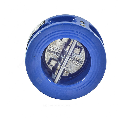 Клапан обратный чугун 2/створ Ду 125 Ру10/16 Тмакс=150 оС межфл створки чугун+EPDM Benarmo 2