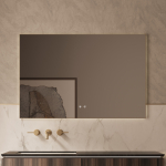 Зеркало Vincea LED VLM-4F120BG-2 1200х800 c сенсорным выключателем, антизапотевание, брашированное золото