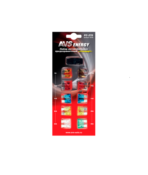 НАБОР ПРЕДОХРАНИТЕЛЕЙ AVS СТАНДАРТ 43734