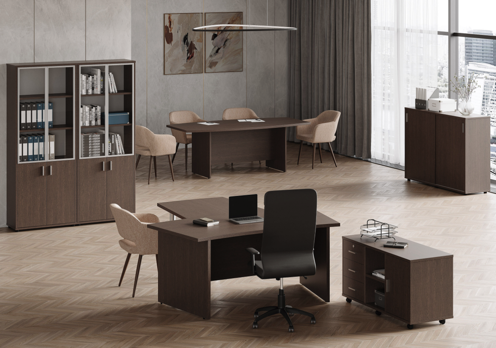 Шкаф средний со стеклом GRAND (ГРАНД)