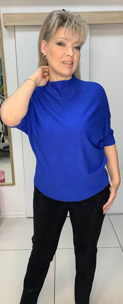 Укороченный джемпер "летучая мышь"