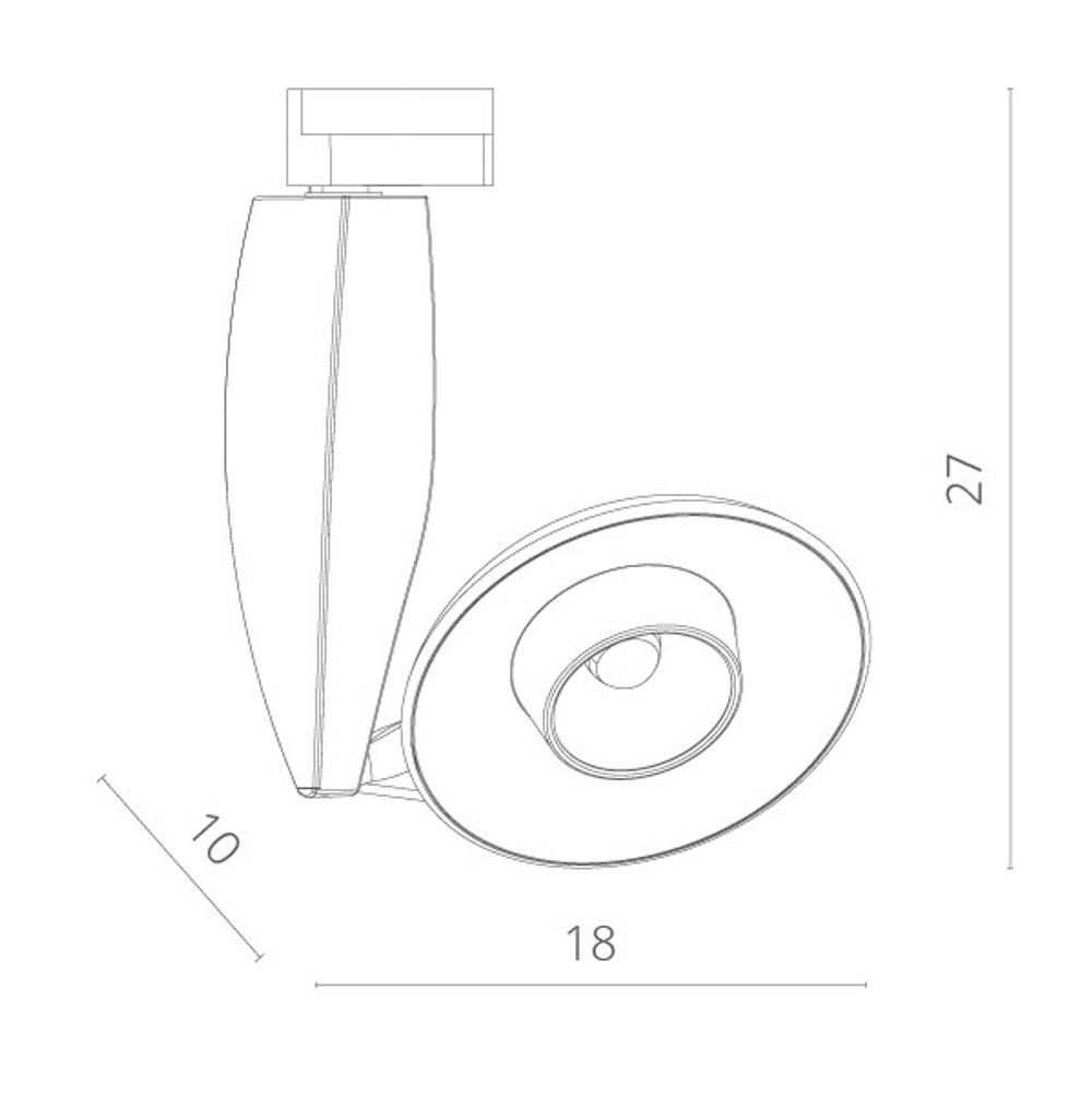 Светильник на шине ARTE Lamp A4235PL-1BK