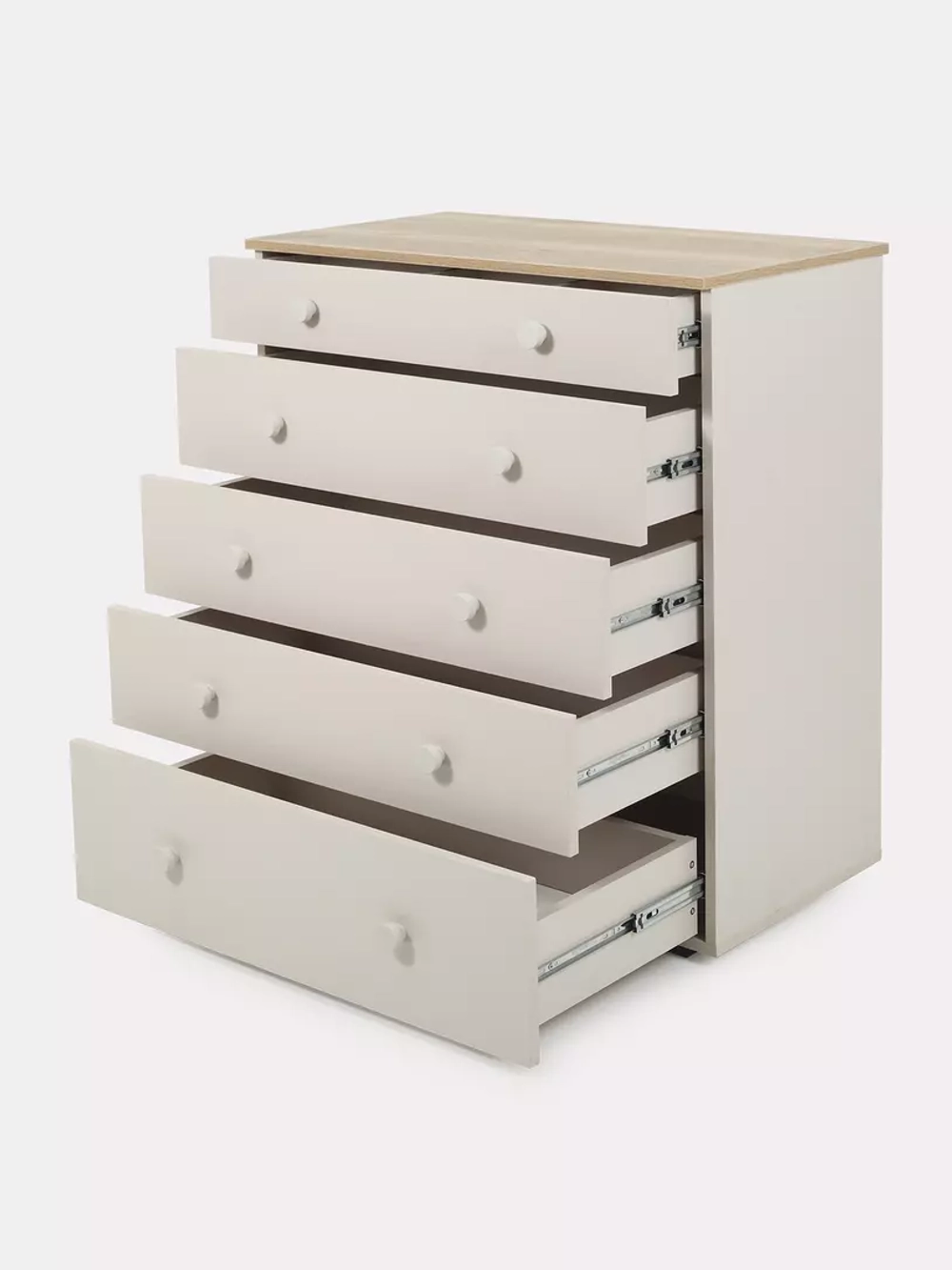 Комод RANT "LEVI" 80 см 5 ящиков с органайзером (арт.128) Crystal Beige