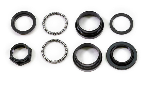 Рулевая колонка NECO, 1-1/8", резьбовая с переходом на 1", EC 34/25,-24T EC 34/27, подшип. 5/32"x16- 2шт, высота 33,5мм, черн.(100)