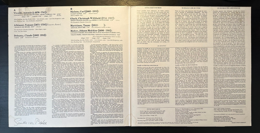 Гунилла фон Бар - Флейта (Швеция 1977г.)