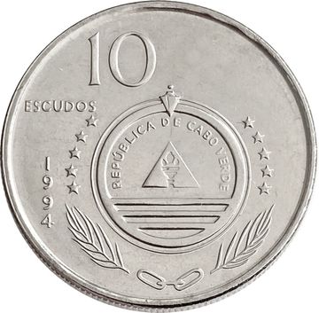 10 эскудо 1994 Кабо-Верде (Птицы)