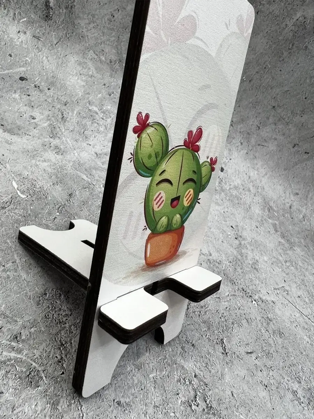 Подставка для телефона деревянная