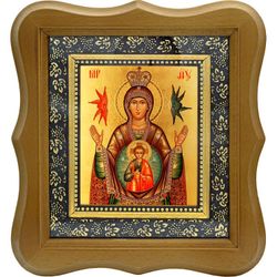 Знамение. Икона Божьей Матери с ангелами.