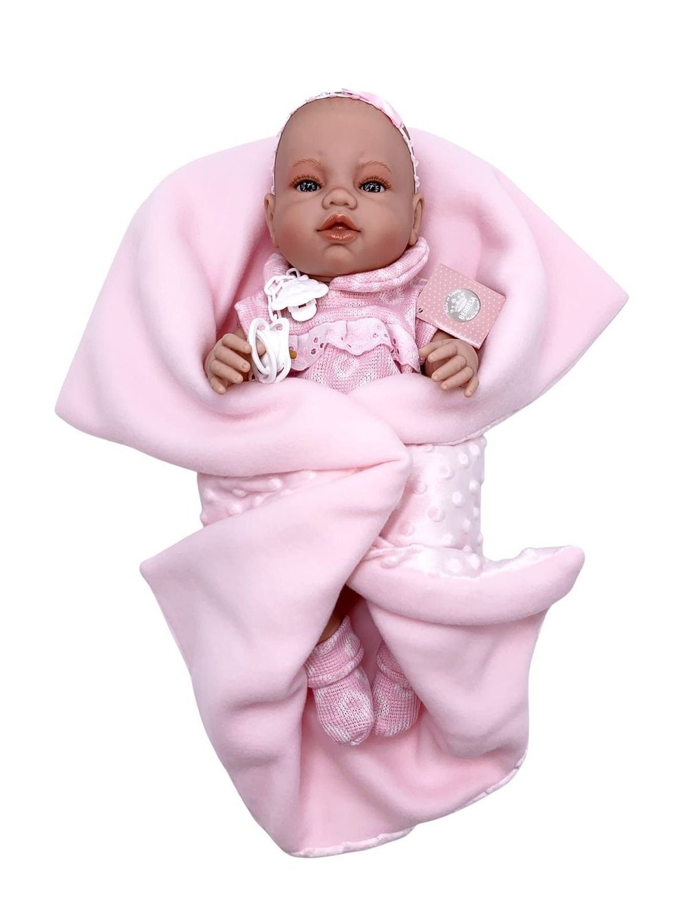 Кукла Berbesa 42см Recien Nacido с пледом (5116K)