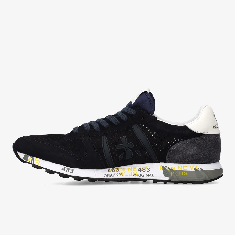 Замшевые кроссовки Premiata Eric 8233 с перфорацией