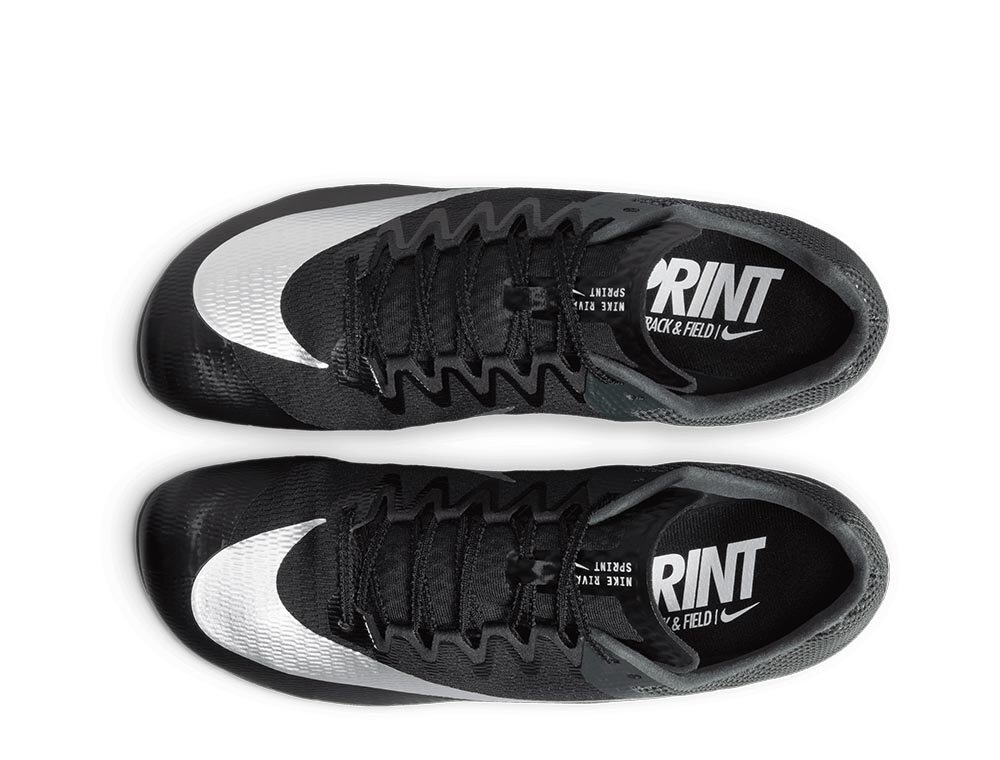 Шиповки беговые Nike Zoom Rival Sprint U Черно-Серебряные
