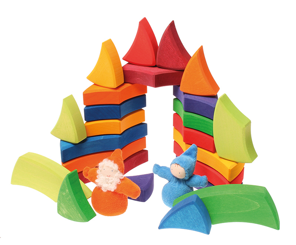 Деревянная обучающая мозаика "Круг Гете", 24 детали