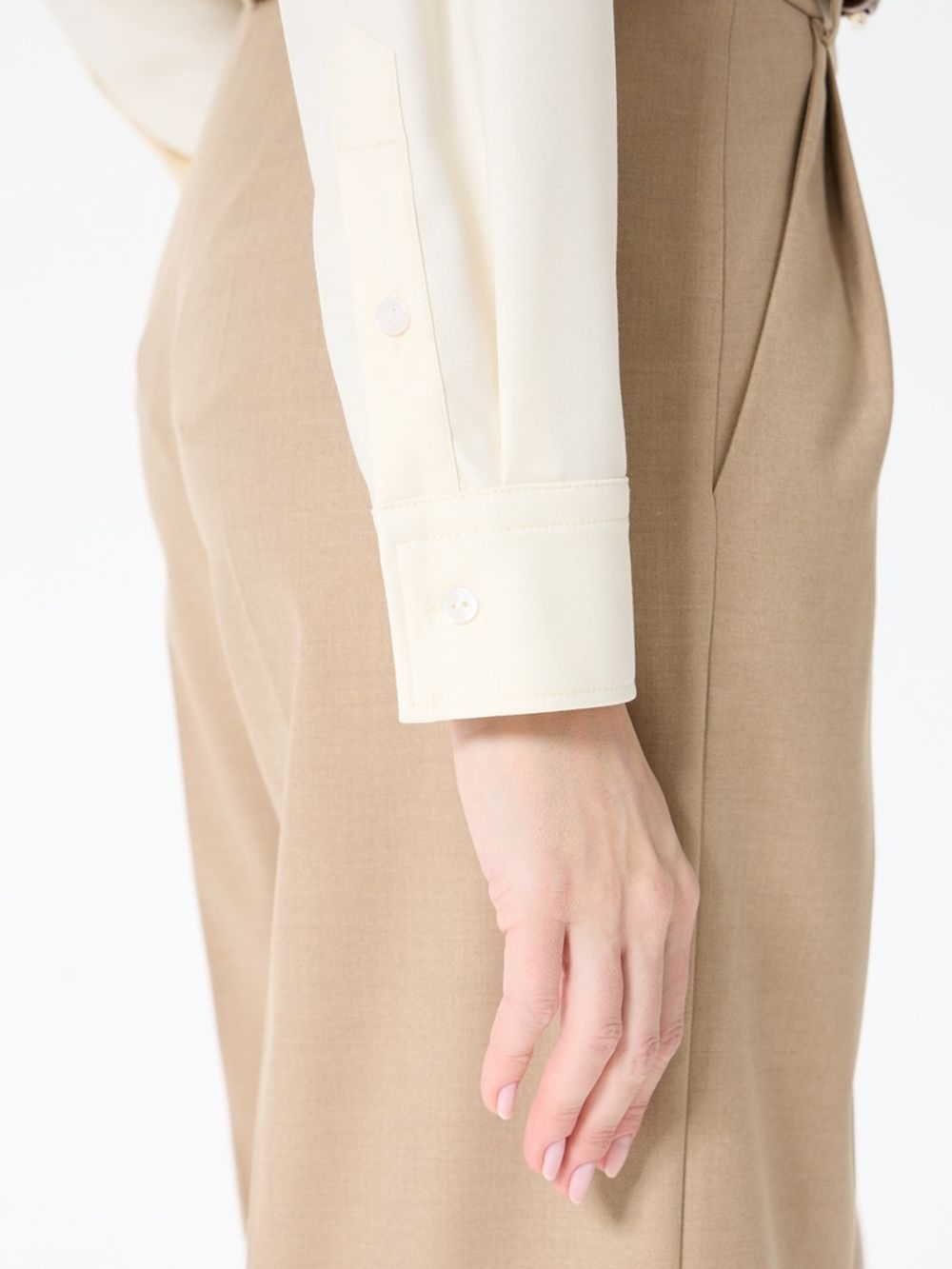 Рубашка Хельсинки молочная смесовая шерсть