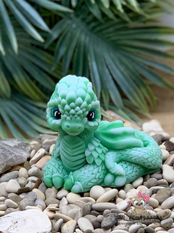 Силиконовая форма Дракончик чешуйка