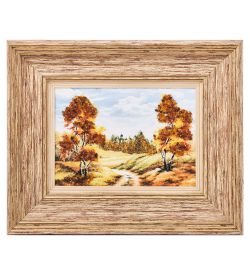 AMB-03/42 Картина «Красота природы» (с янтарной крошкой) H-32см