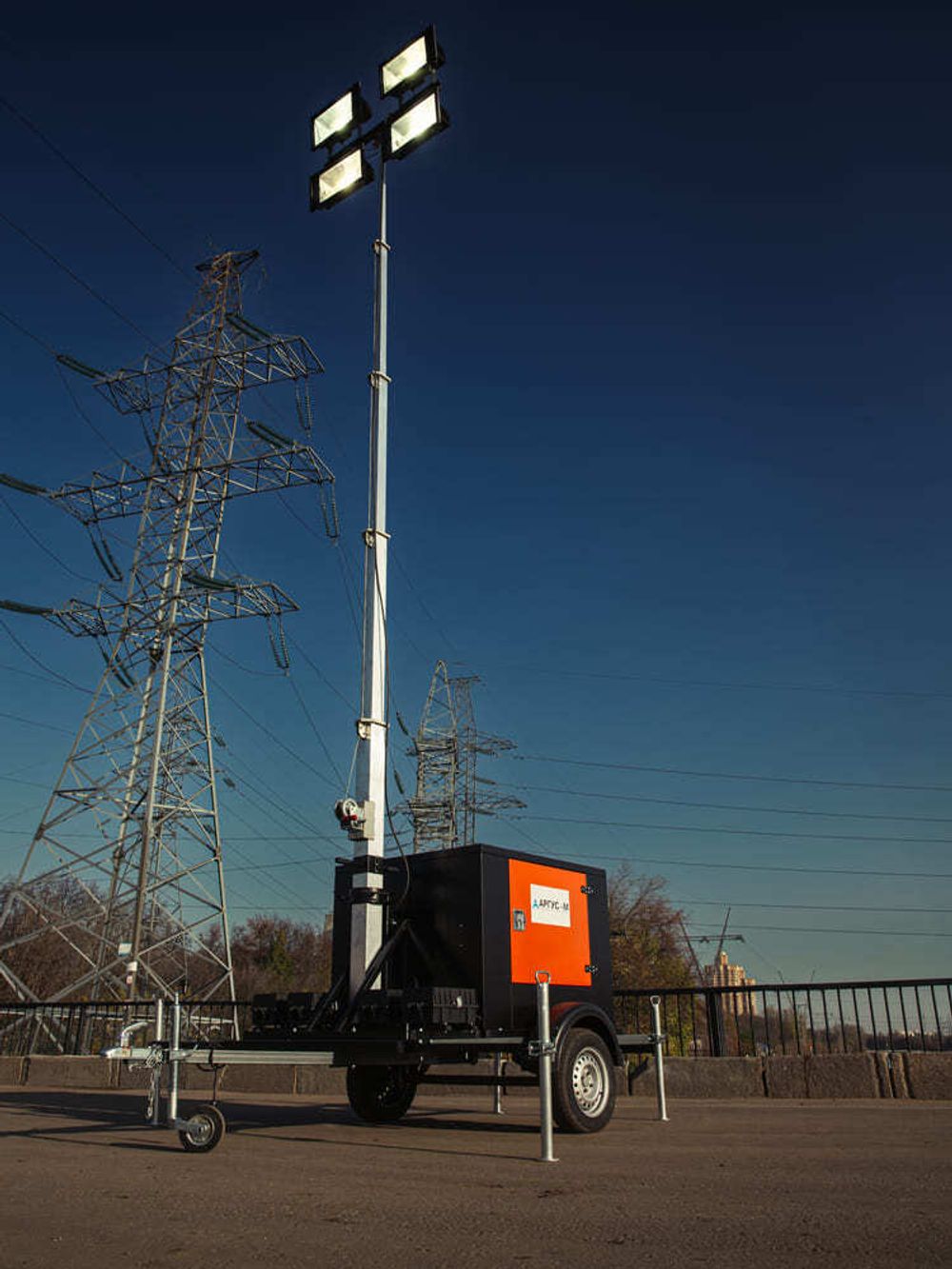 Осветительная мачта Аргус-М Прометей 4X1000 / 9м металлогалоген