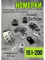 Номерки для гардероба 151-200